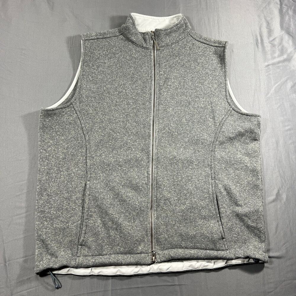 Peter Millar Gray Full-Zip Performance Vest